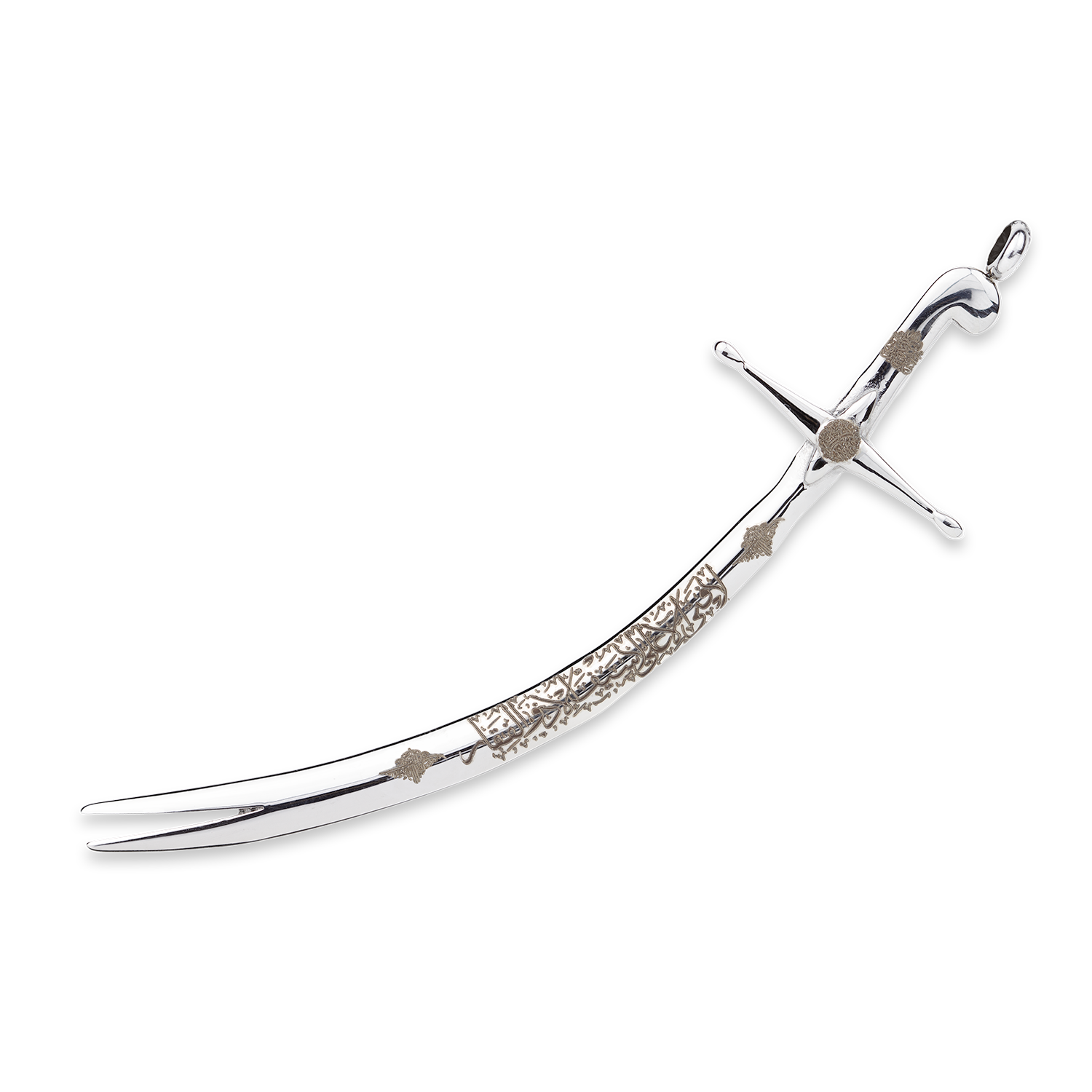 Stainless steel Zulfiqar pendant with chain